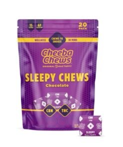 SLEEPY CHEWS
Chocolate Taffy 2.5MG CBN • 5MG THC